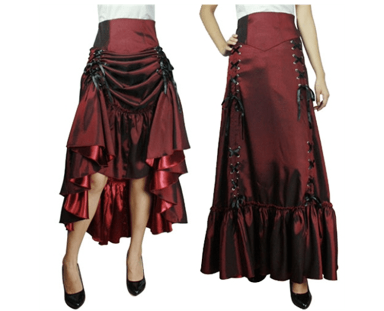 Blueberry Hill satin skirt