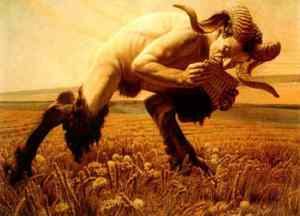 One of the islanders was described as being a satyr, half man and half goat