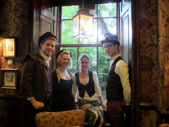 A big thanks to the cast and crew who met me at the Conan Doyle to discuss the show! From left to right: Jamie Loyn, Emma Fleming, Zoe McGee, Filip Ferdinand Falk Hartelius.