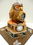 owl cake, artist unknown